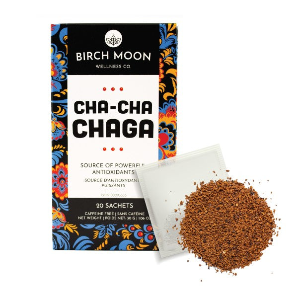Cha-Cha Chaga Tea Chaga Mushroom Tea Birch Moon Wellness Co.