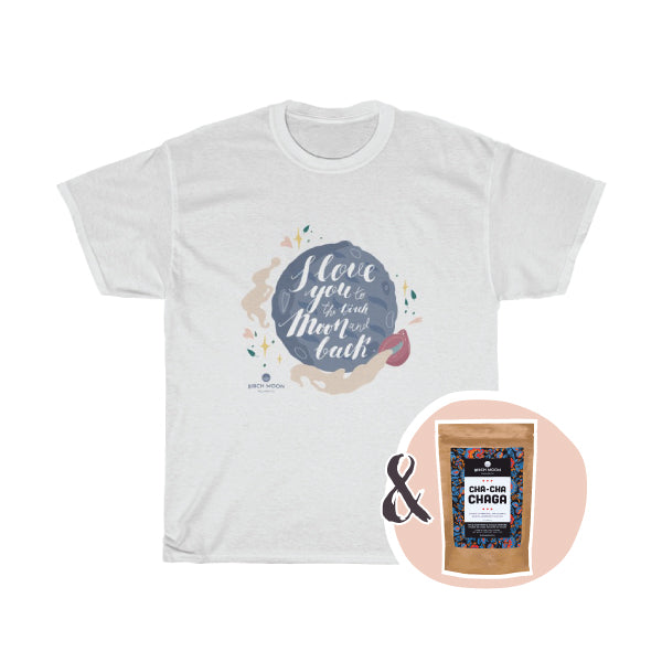 Tea + Tee Set – Any Tea with 'To the Moon & Back' T-shirt