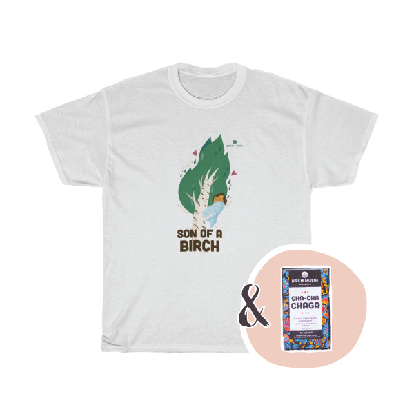 Tea + Tee Set – Any Tea with 'Son of a Birch' T-shirt