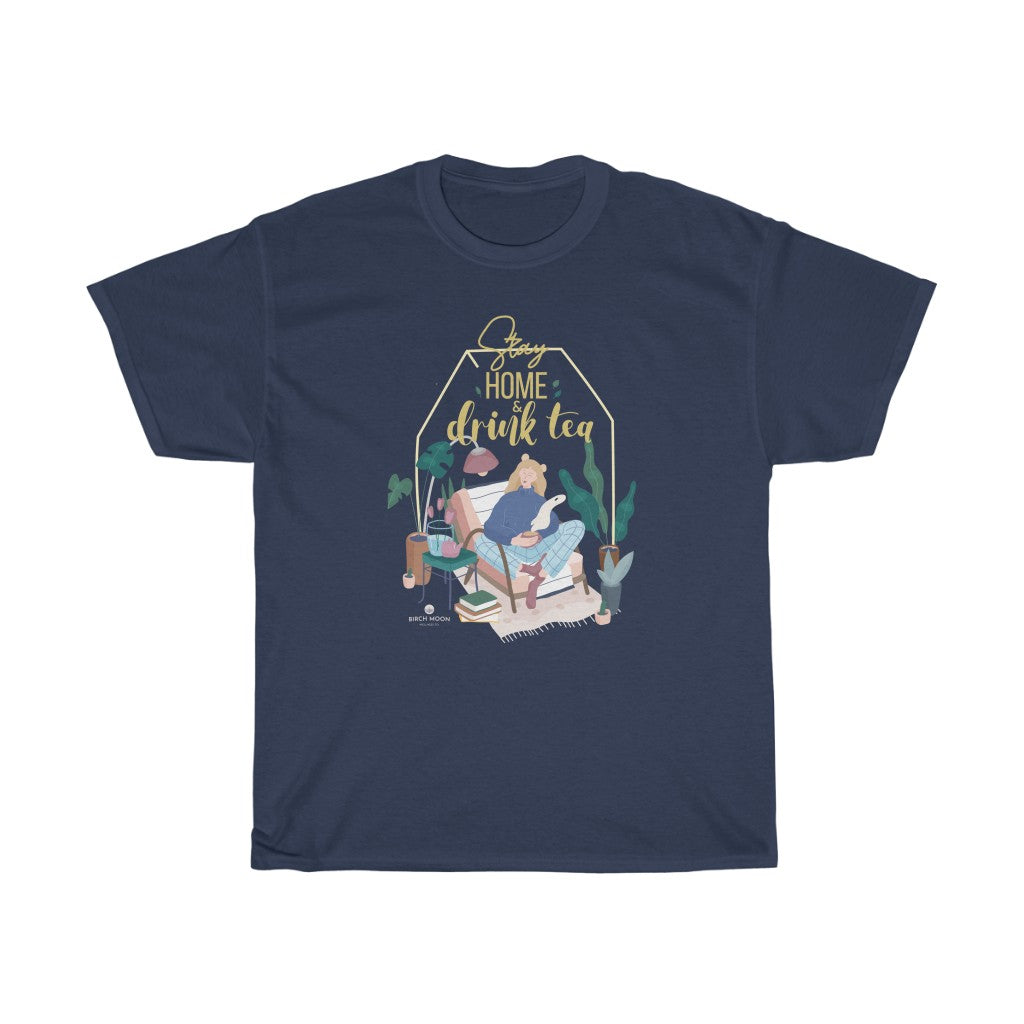 Tea + Tee Set – Any Tea with 'Stay Home & Drink Tea' T-shirt