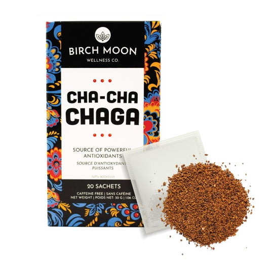 Cha-Cha Chaga Tea  Chaga Mushroom Tea Birch Moon Wellness Co.