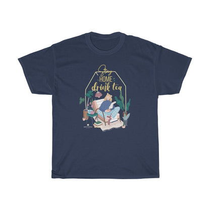 Tea + Tee Set – Wellness Trio Bundle with 'Stay Home & Drink Tea' T-shirt